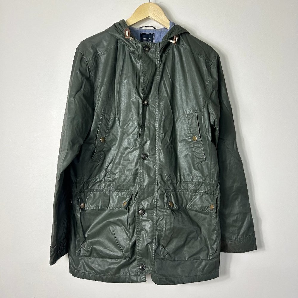 Frank & Oak Khaki Front Pockets Trench Size M